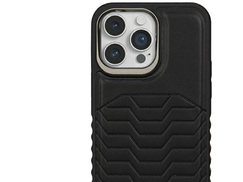 Audi Syntetisk Lædercover Med Magsafe Til Iphone 14 Pro Max - Sort
