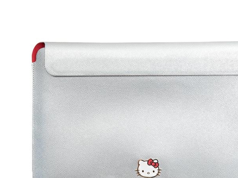 Hülle Sourcing Hello Kitty Sleeve Hkcs14pghdlms 14" Silber/Silber Pu Metall-Logo
