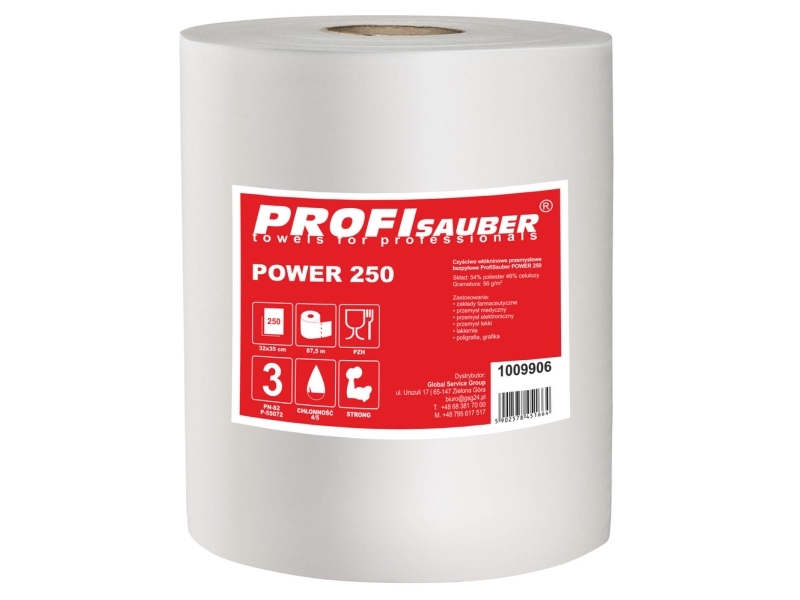 Absorberende Nonwoven Industrirengøringsklud Profisauber Power 250