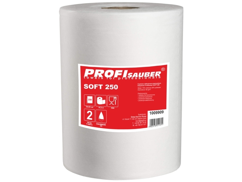 Blød Industrirengøringsklud I Non-Woven Profisauber Soft 250