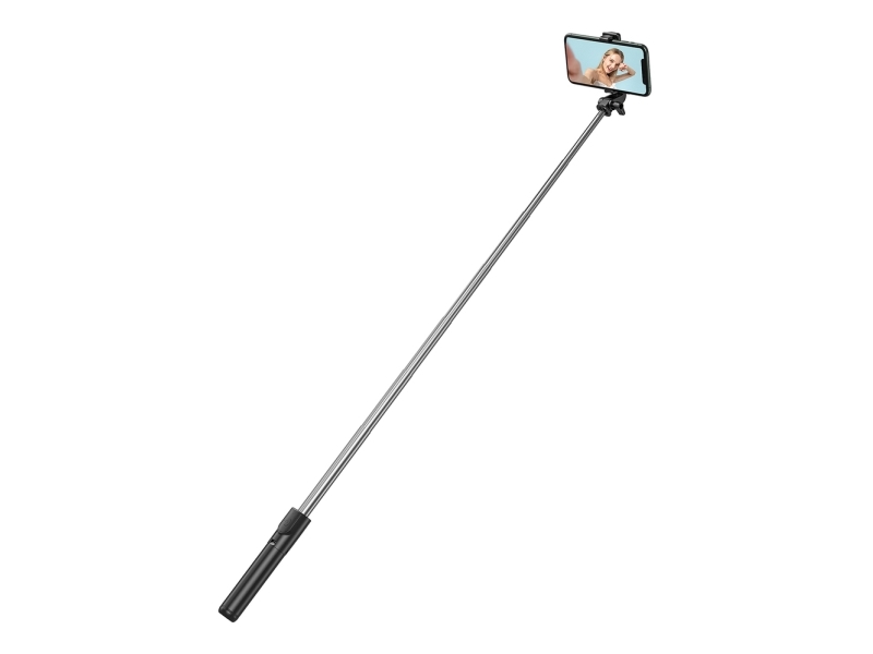 Selfie-Stick Hurtel Selfie Stick Whs1y Teleskopisches Stativ 1 M Mit Handyhalterung - Schwarz