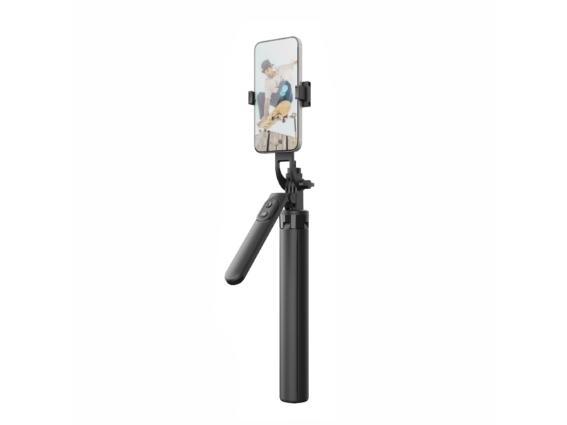 Hurtel selfie stick WH181-Y1S teleskopiskt stativ 1,75 m i aluminium med telefonhållare - svart | Foto och video - Foto- & videotillbehör - Selfie stång | GameStuff