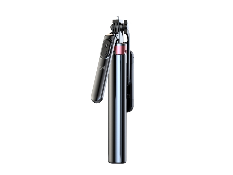 Wozinsky Selfie stick WH181D-Y1S Telescopic Tripod 1.75m Aluminum Alloy with Dual Lamp and Phone Holder - Black