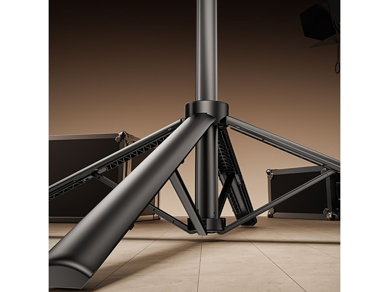 Wozinsky Selfie stick WH181D-Y1S Telescopic Tripod 1.75m Aluminum Alloy with Dual Lamp and Phone Holder - Black