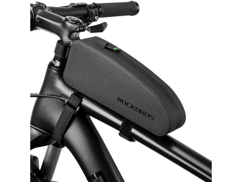 Rockbros Cykeltaske Monteret På Stel Vandtæt 1,5 L As-019 Sort