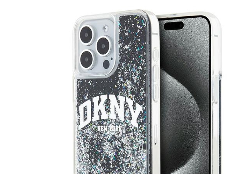 Dkny Liquid Glitter Big Logo Iphone 13 Pro Max Case - Schwarz