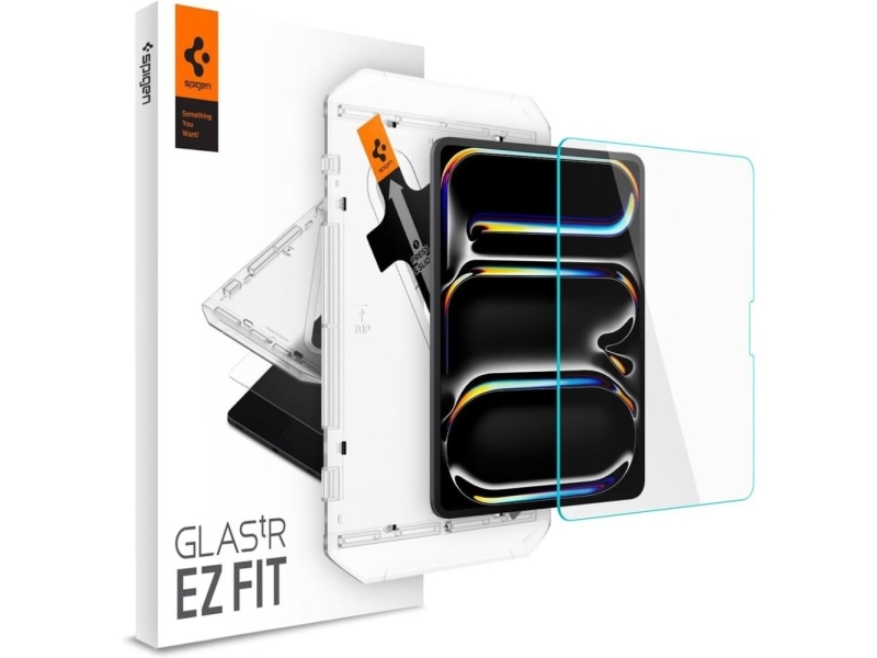 Spigen GLAS.tR EZ Fit, Klar skærmbeskytter, 33 cm (13), 9H, Hærdet glas, 1 stk