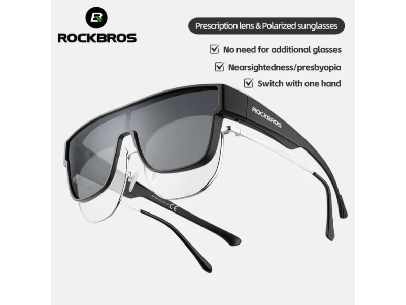 Rockbros SP304 Polarized Cycling Glasses - Black