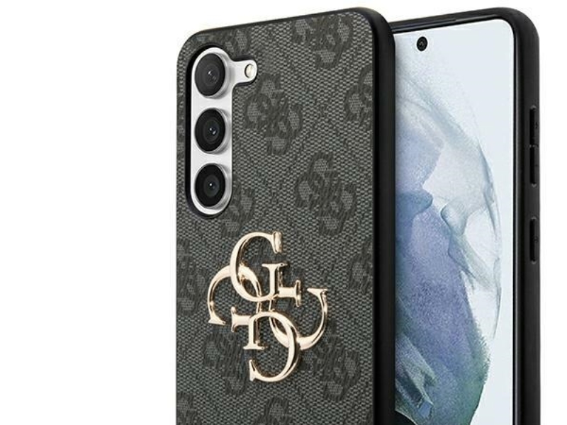 Guess 4G Big Metal Logo Samsung Galaxy A55 5G Schwarz