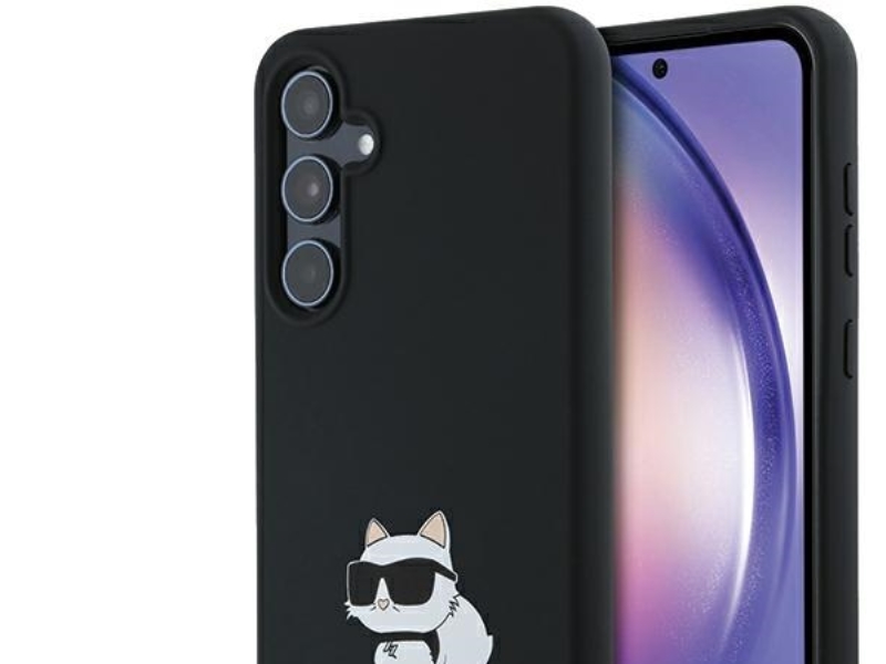 Karl Lagerfeld Silikon Choupette Hülle Für Samsung Galaxy A35 - Schwarz