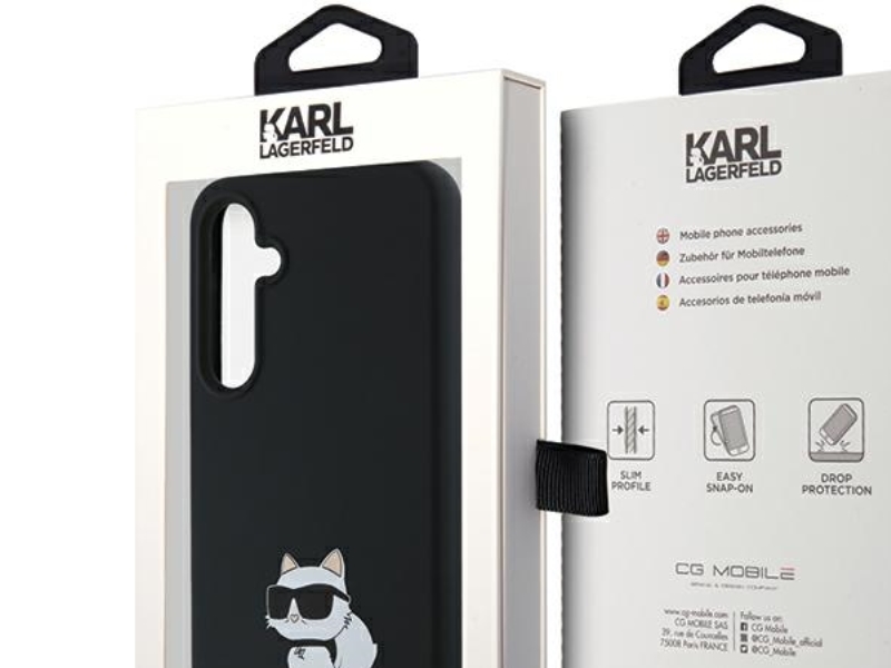 Karl Lagerfeld Silikone Choupette Cover Til Samsung Galaxy A35 - Sort