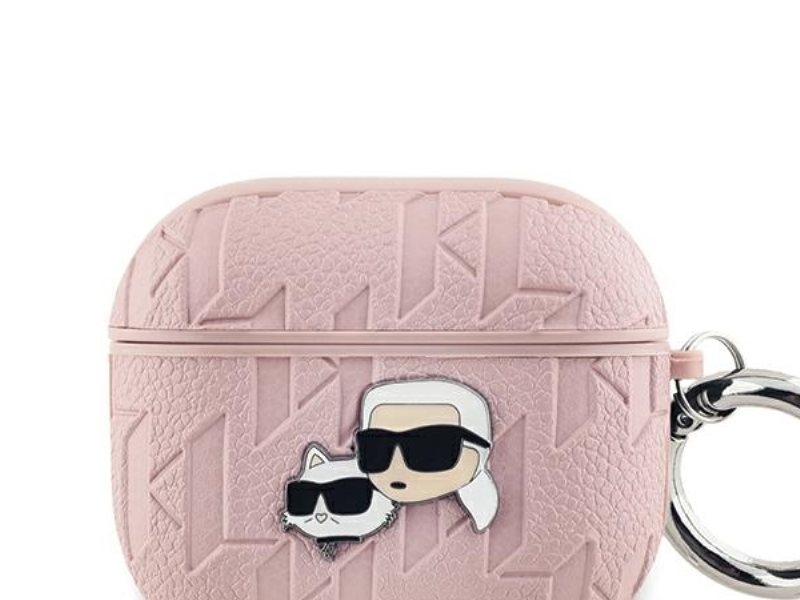 Karl Lagerfeld Monogram Karl & Choupette Head Case for AirPods 3