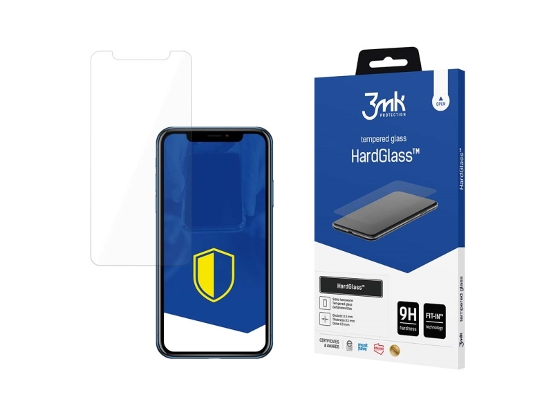 9H 3Mk Hardglass Glasbeskyttelse Til Iphone Xr