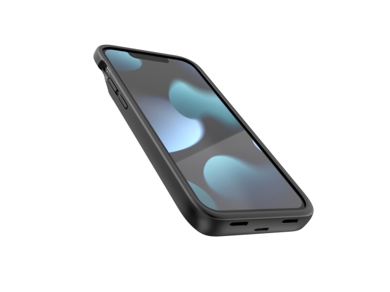 Tech-Protect Powercase Für Iphone 12 Mini / 13 Mini Mit 4700-Mah-Powerbank - Schwarz