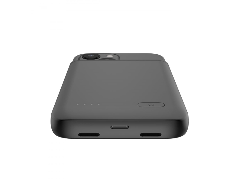 Tech-Protect Powercase Til Iphone 12 Mini / 13 Mini Med 4700 Mah Powerbank - Sort
