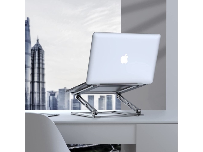 Tech-Protect Uls400 Universeller Faltbarer Laptop-Ständer Bis 17" - Silber