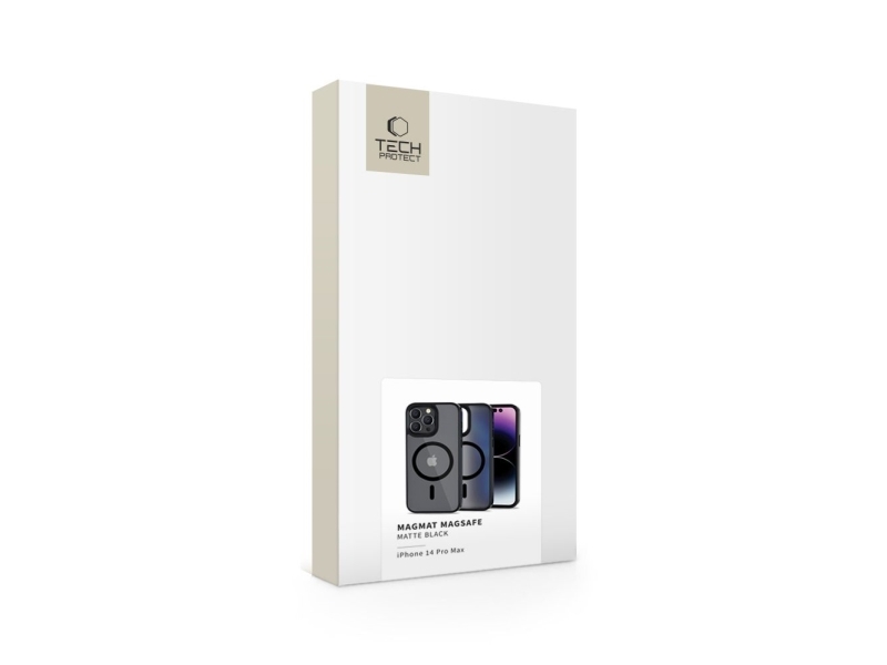 Tech-Protect Magmat Magsafe Etui Til Iphone 14 Pro Max - Mat Sort