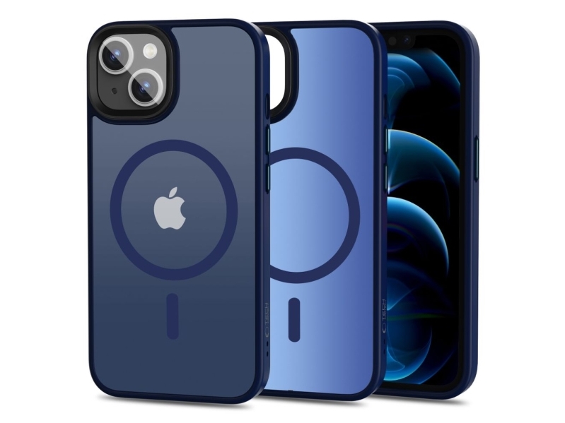 Tech-Protect Magmat Magsafe Iphone 13 Hülle - Mattes Navyblau