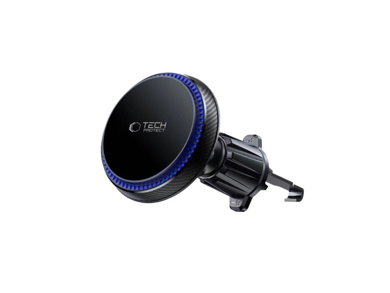 Tech-Protect MM15W-V4 Car Phone Holder with MagSafe 15W Inductive Charger for Air Vent - Black