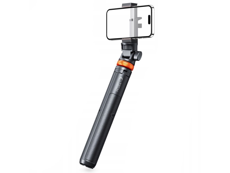 Tech-Protect L03S Bluetooth Selfie Stick with Remote Control Tripod up to 148cm and 180 Head - Black
