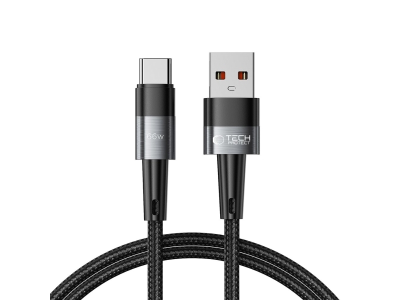 Tech-Protect Ultraboost Usb-C-Auf-Usb-C-Kabel 66W 6A 1 M - Grau