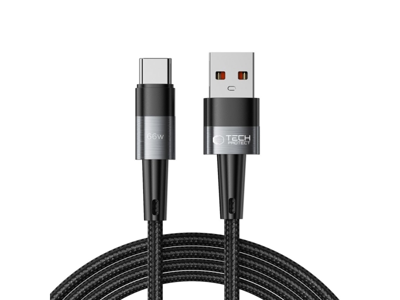 Tech-Protect Ultraboost Usb-C Auf Usb-C Kabel 66W 6A 2M - Grau