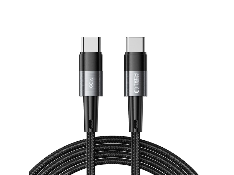 USB-kabel Tech-Protect USB-C till USB-C 2 m grå | Datortillbehör - Kablar & adaptrar - Datakablar | GameStuff