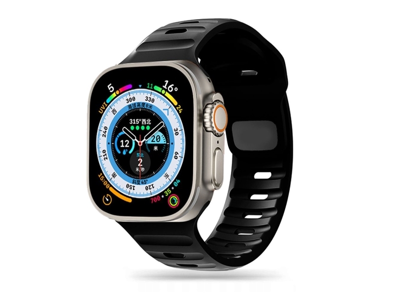 Tech-Protect IconBand Line Strap for Apple Watch 4 / 5 / 6 / 7 / 8 / 9 / SE / Ultra 1 / 2 (42 / 44 / 45 / 49 mm) - Black