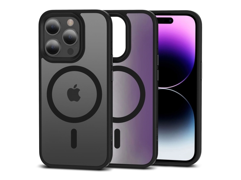 iPhone 15 Pro Tech-Protect Magmat Cover - MagSafe Kompatibel - Mat Sort