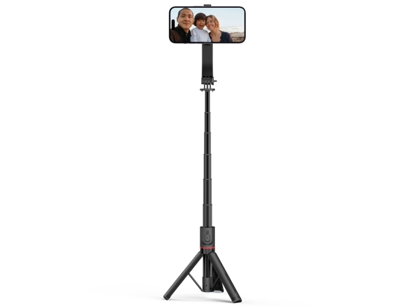 Tech-Protect L04S Bluetooth Selfie Stick with Tripod up to 95cm and 360 Head - Black
