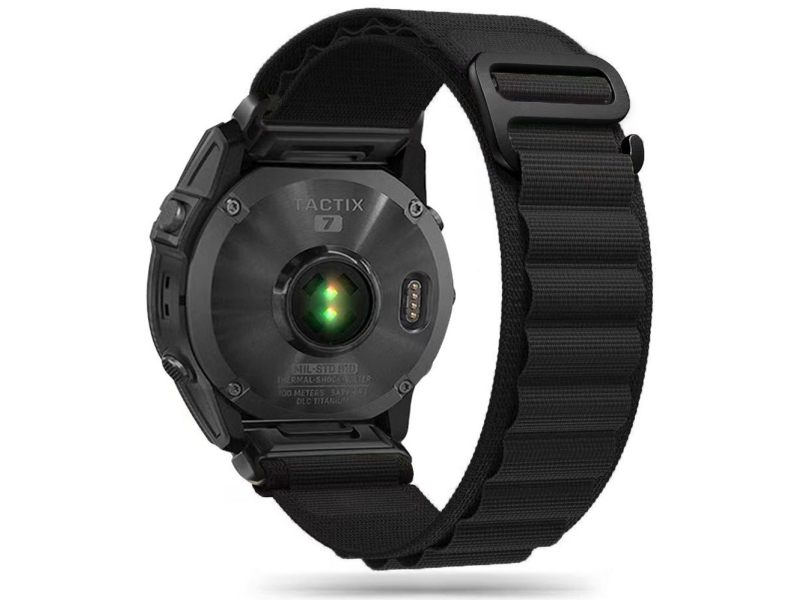 Tech-Protect Nylon Pro Strap for Garmin Fenix 3 / 5X / 3HR / 5X Plus / 6X / 6X Pro / 7X - Black