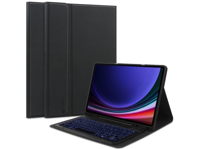 Tech-Protect Sc Stift- & Tastaturhülle Mit Tastatur Für Samsung Galaxy Tab S9 Fe+ 12,4" X610 / X616b - Schwarz