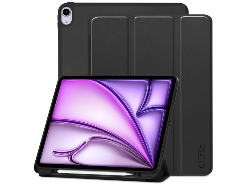 Tech-Protect Sc Stifttasche/ Pen Case Für Ipad Air 13" (2024/2025/2026) - Schwarz