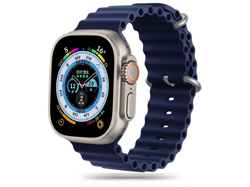 Tech-Protect IconBand Pro Strap for Apple Watch 4 / 5 / 6 / 7 / 8 / 9 / SE / Ultra 1 / 2 (42 / 44 / 45 / 49 mm) - Navy Blue