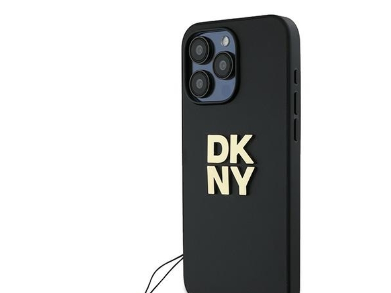Dkny Håndledsrem Stock Logo-Cover Til Iphone 15 Pro Max - Sort