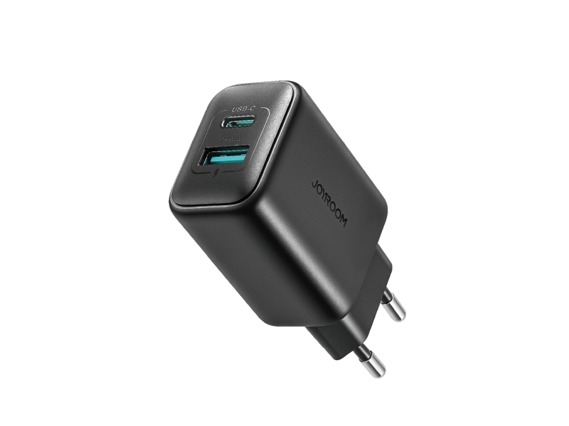 Joyroom USB-C vægoplader JR-TCF13 / USB-A 25W SFC / PPS / PD (sort)