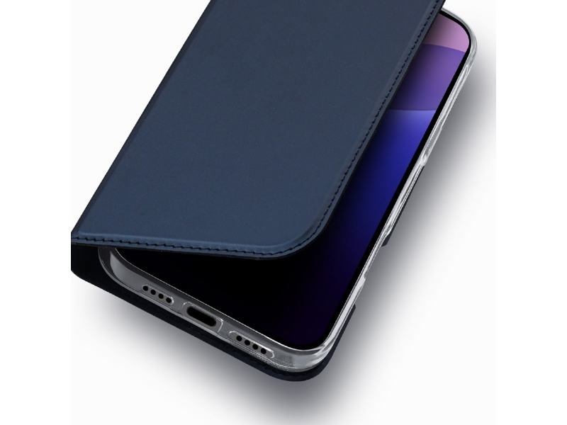 Dux Ducis Skin Pro Case for iPhone 16 Pro Max with Flip and Card Slot - Blue