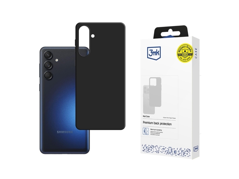 3Mk Matt Cover Til Samsung Galaxy M55 - Sort