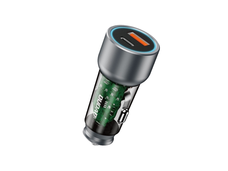 Dudao R4T 25W USB-A / USB-C Car Charger - Gray