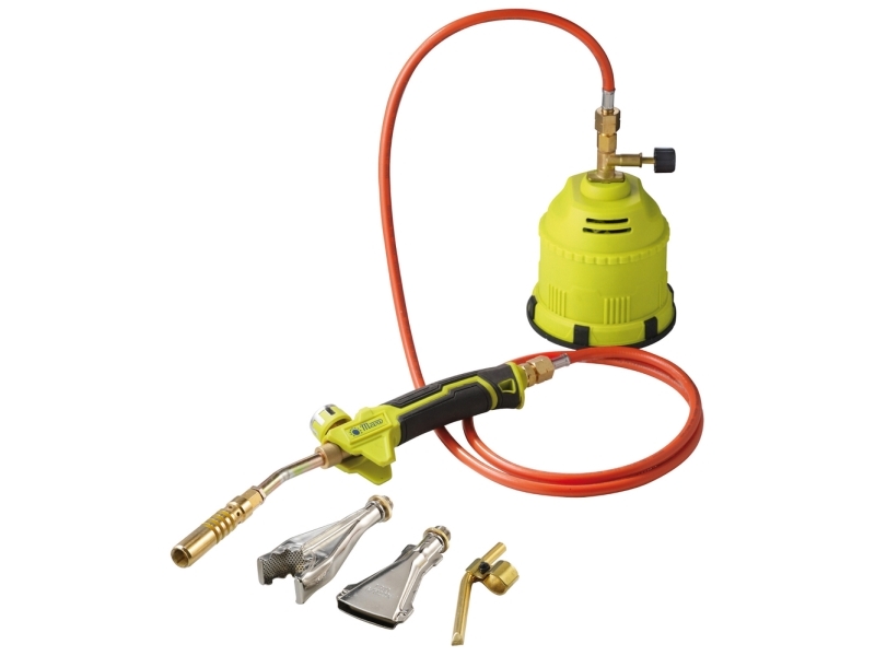 Gasbrenner, Lötkolben, Gas-Kartusche, Heißluftpistole Handy - Set