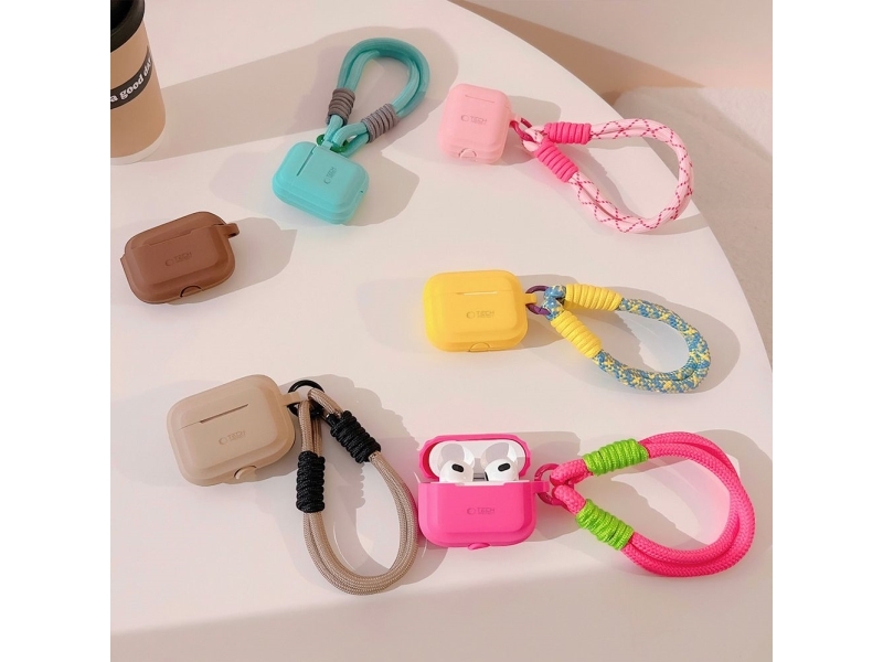 Tech-Protect TECH-PROTECT silikonesnor til Apple AirPods Pro 1/2 chokoladebrun