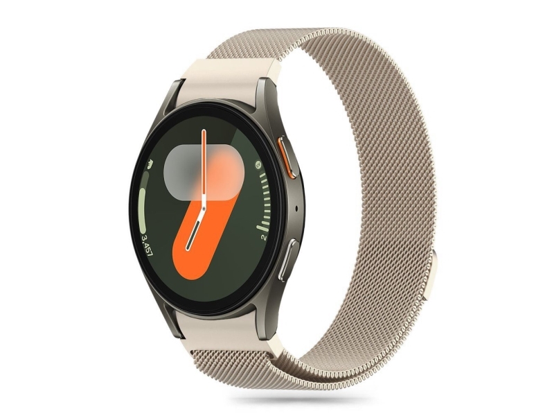 Tech-Protect MilaneseBand Strap for Samsung Galaxy Watch 4 / 5 / 5 Pro / 6 / 7 / FE - Gold