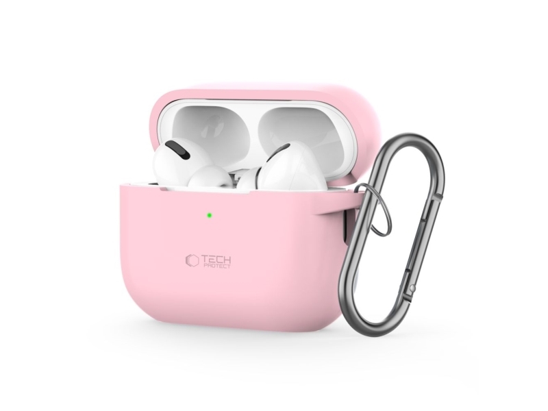 Tech-Protect Silicone Hook Case for Apple AirPods Pro 1/2 - Pink