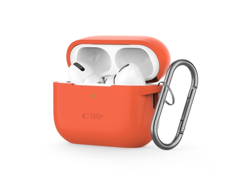 Tech-Protect Silikon-Hook-Case Für Apple Airpods Pro 1 / 2 - Orange