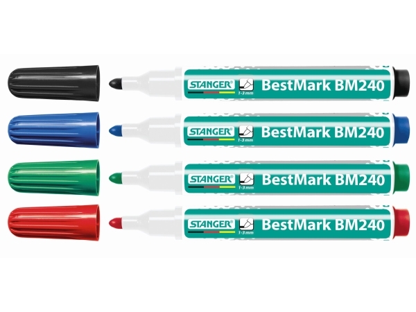 Stanger Bm240, 4 Stück(E), Schwarz, Blau, Grün, Rot, Rundspitze, Mehrfarbig, Rund, 1 Mm