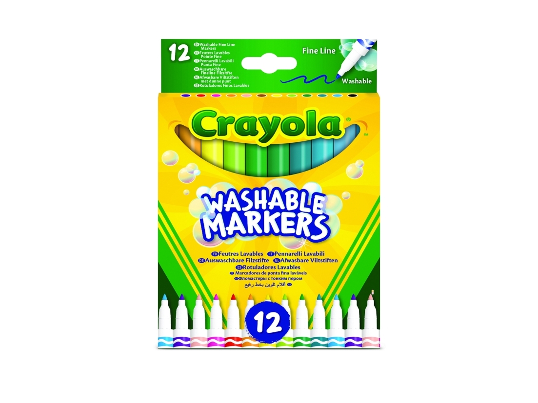 Crayola 58-6671, 12 farver, Flerfarvet, Rund, Malaysia, 3 År, Dreng/Pige