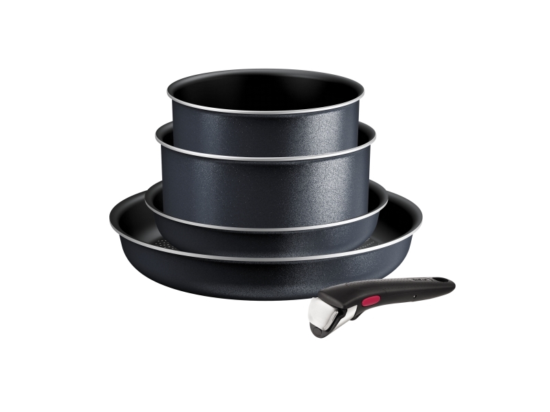 Tefal Ingenio L7239523, Blandet sæt, Grå, Aluminium, Titanium, Sort, Rustfrit stål, Thermo-Spot