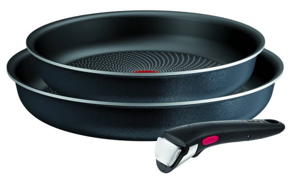 Tefal Ingenio L7239103, Blandet sett, Svart, Aluminium, Titan, Svart, Rustfritt stål, Thermo-Spot