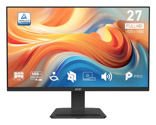 Msi Pro Mp273de E14a, 68,6 Cm (27"), 1920 X 1080 Pixel, Fuld Hd, Lcd, 4 Ms, Sort