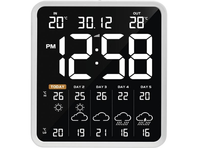 Technoline Wd 3035, Sort, Grå, Indendørs Termometer, Udendørs Termometer, Indendørs Barometer, Udendørs Barometer, Ultraviolet (Uv), Barometer, Termo